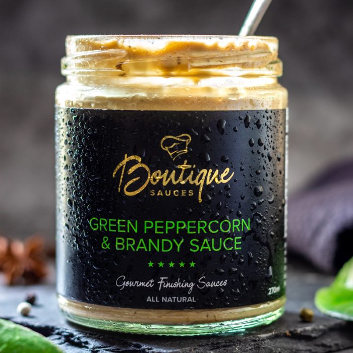 Boutique Sauces Green Peppercorn & Brandy